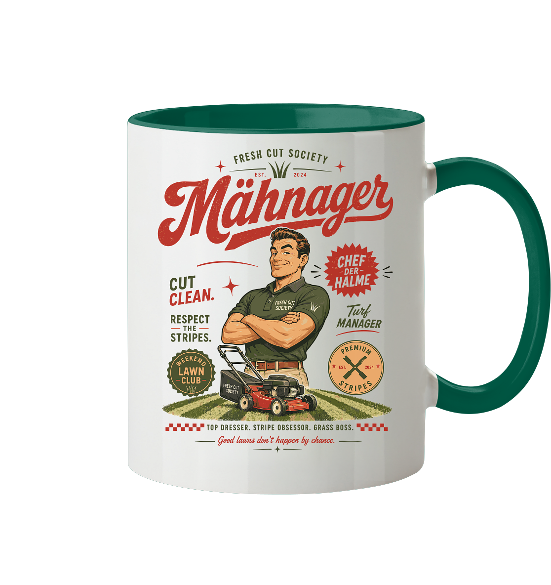 Mähnager - Tasse zweifarbig