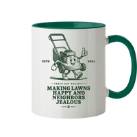Making Lawns Happy and Neighbors Jealous - Tasse zweifarbig