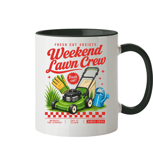 Weekend Lawn Crew - Tasse zweifarbig