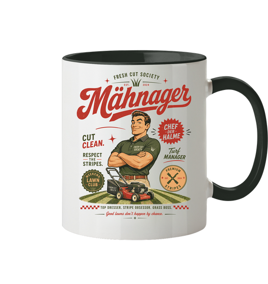 Mähnager - Tasse zweifarbig