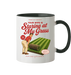Your Wife is Staring at my Grass - Tasse zweifarbig