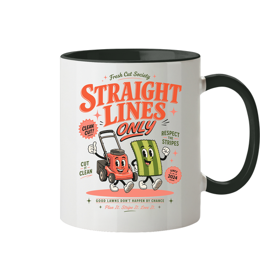 Straight Lines Only - Tasse zweifarbig